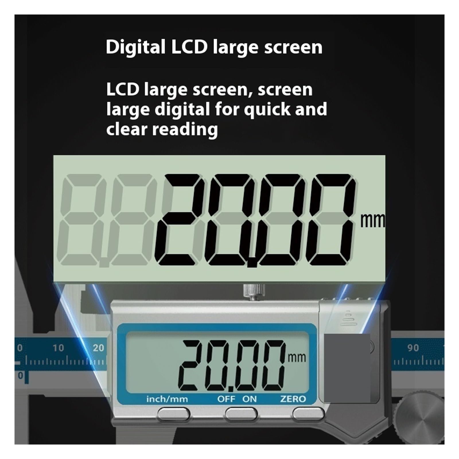 micrometro digitale lcd, Calibro a corsoio digitale in acciaio inossidabile da 150 mm, strumento di misurazione elettronico ad alta precisione, calibri strumento di misurazione