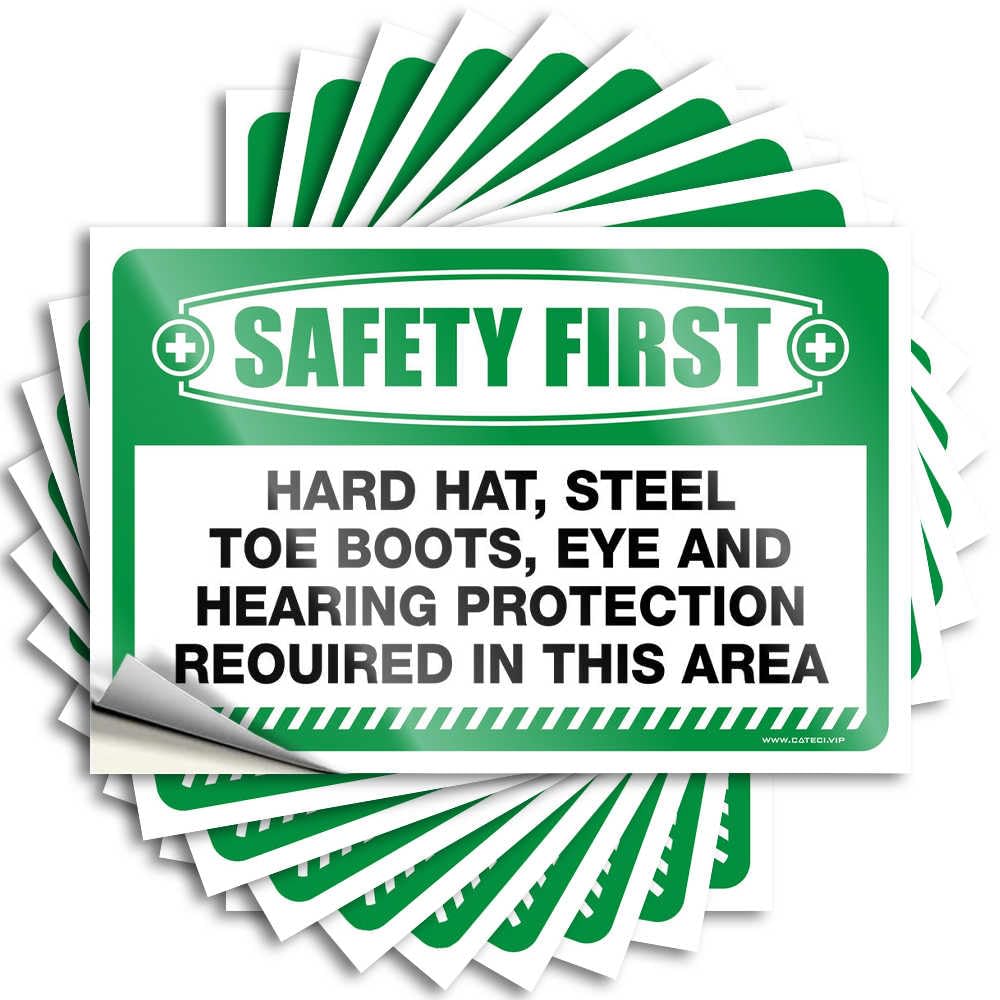 Camping Decor for Camper Door Decal | Safety First Chemical Splash Goggles are Required Feminist for Sports Decor(12X18CM)