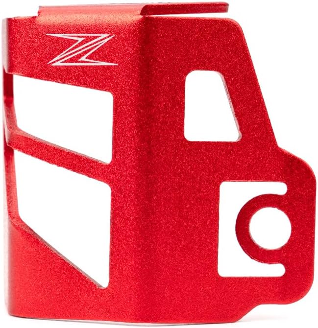 MOWOK Fit For Z900 Z500 Z400 Z800 Z750 Z900RS Z900SE Z 900 400 500 750 800 900rs 900se Motorcycle Accessories Rear Brake Fluid Reservoir Guard Oil Cup Cap Cover Protector (Red)