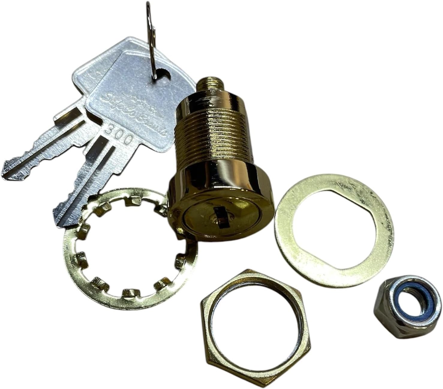 SafeCo Brands Replacement Lock to fit Stack-On Safes (2-Chrome Keyed Alike)