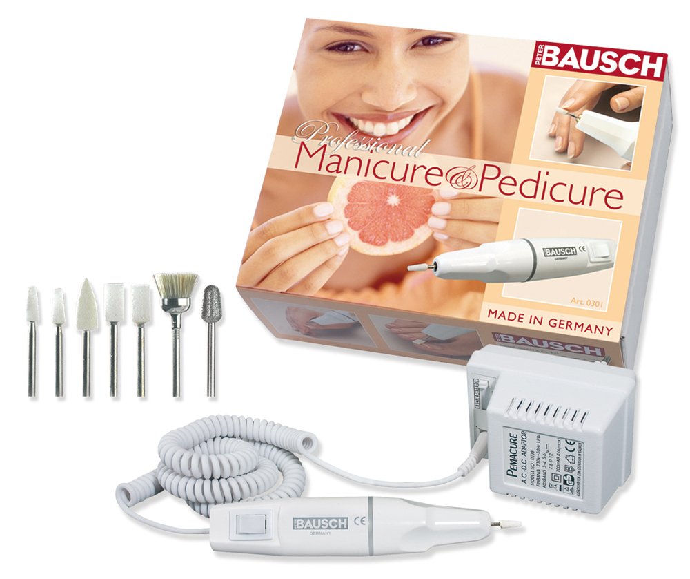 Set de Manucure et Pédicure Peter Bausch 0301 avec 7 Embouts