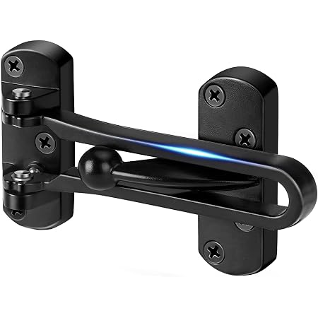 Door Lock Reinforcer Privacy Latch – For In-Swinging Doors, Brushed Nickel Finish 5 thumbnail image