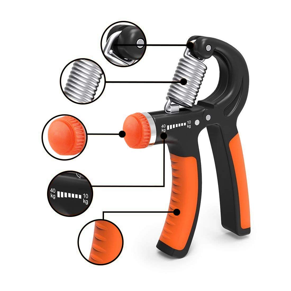 Jemei HANDGRIP1040 Adjustable Hand Grip Strengthener Steel, Hand Gripper, Hand Exercise Tools, Hand Grippers for Gym Multicolor 2