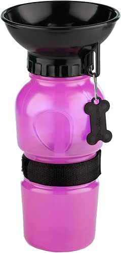 Highwave AutoDogMug Dog Water Bottle with Built-in Bowl, 20 oz,