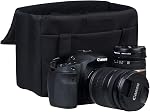 Camera Inserts Lens Padded Insert Liner DSLR SLR Protective Bag Camera Cube Roomy Case Waterproof Foldable pouch for Camera Lens Accessories Sony Canon Nikon Olympus (Black)
