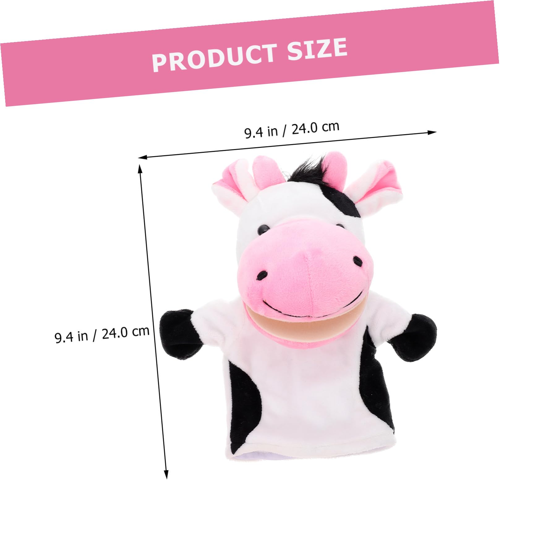 Marionnettes à Main en Peluche Courte 5 Pièces Animaux