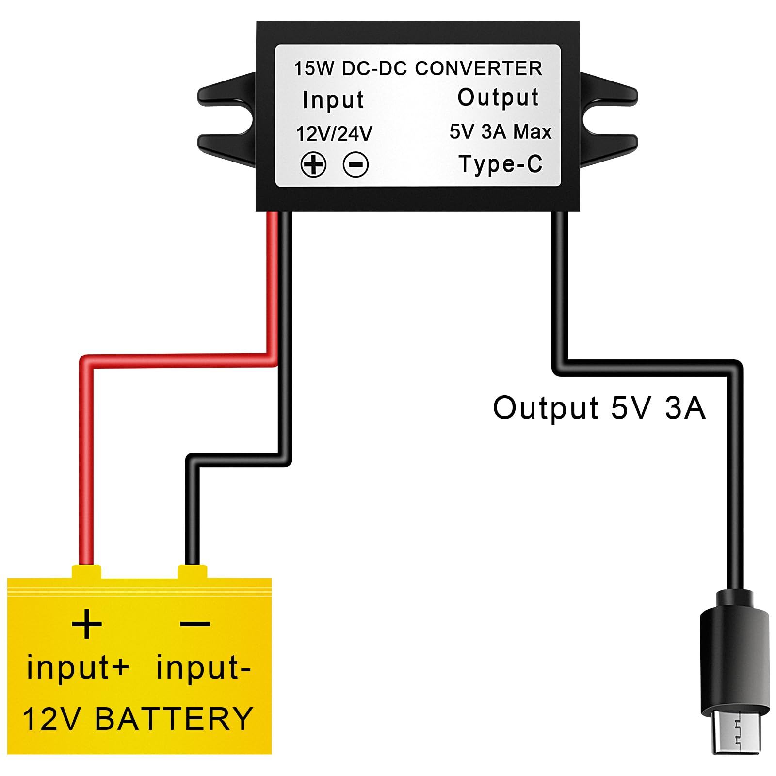 DC-DC-spanningsomvormer DC5-30V naar 1,25V-30V Boost/Buck-regelaar Step