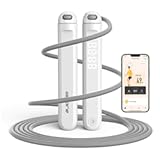 Jump Rope With Counter and App - Tangle-Free Rapid Speed Skipping Rope for Fitness&comma; Home Exercise&comma; Workout - Gifts for Adults&comma; Women&comma; Men&comma; Kids