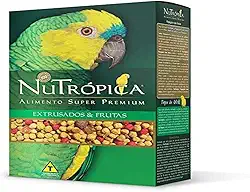 NUTROPICA Ração Nutrópica Para Papagaio Sabor Frutas - 600G