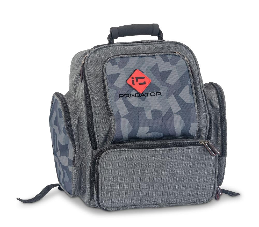 Sänger Top Tackle Systems Iron Claw Back Packer I Angelrucksack, Schwarz, 400D Polyester, 34 x 23 x 40 cm, mit 3 Vario Boxen 275, Geräumiges Hauptfach, Rucksack-Schultergurte