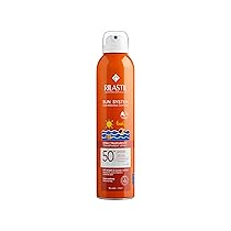 Rilastil Sun System Baby Transparent Spray SPF50+, Spray Corpo Bambini Trasparente, Pelli Delicate, Resistente all’ Acqua, Senza Profumo, 200 ml