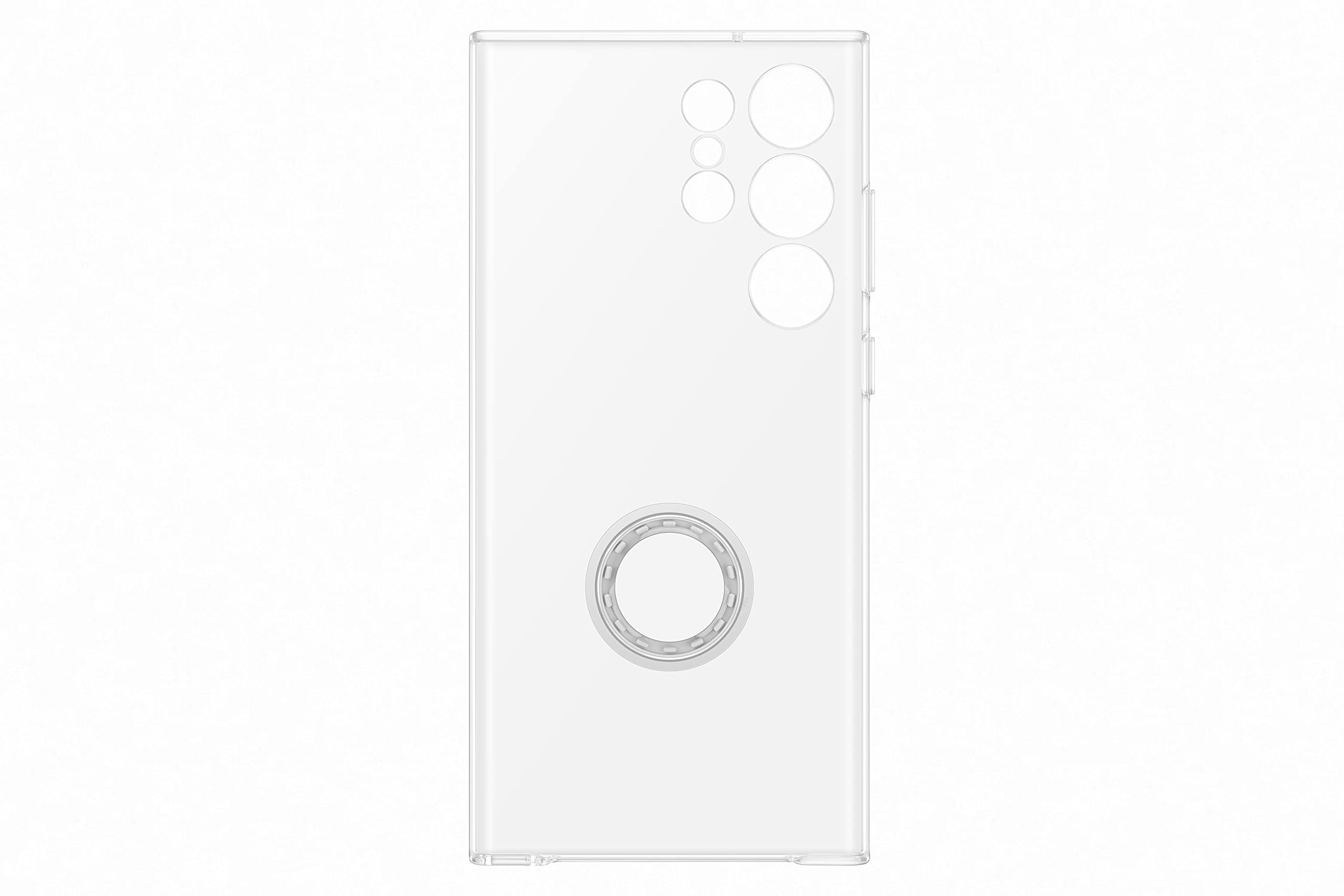 Samsung Clear Gadget Smartphone Case EF-XS918 für Galaxy S23 Ultra, Handy-Hülle, Standfuß, Durchsichtig, Kratzfest, Fingerhalterung, Ringhalter, Transparent