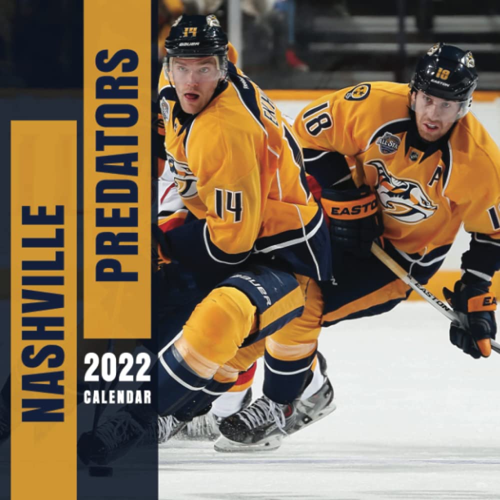 Nashville Predators 2022 Calendar: January 2022 - December 2022 OFFICIAL Squared Monthly Calendar, 12 Months | BONUS 4 Months 2021