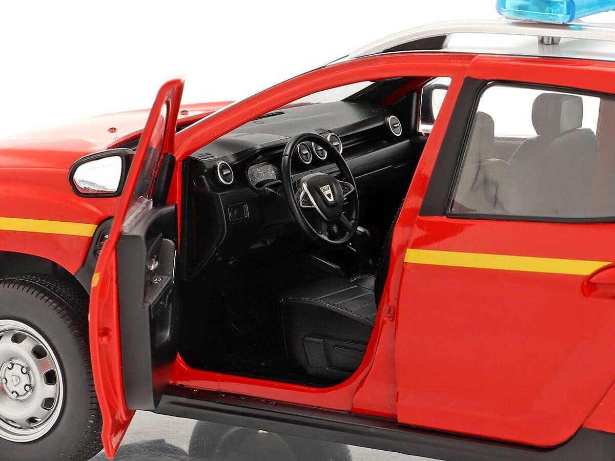 solido S1804605 1:18 2021 Dacia Duster MK2-SDIS Auto in miniatura da collezione, rosso/blu