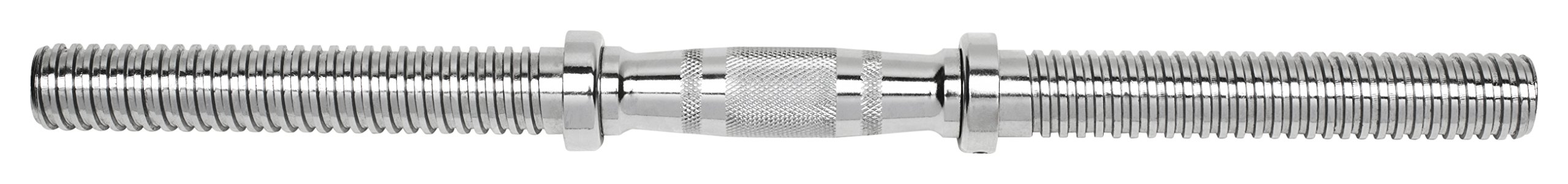 Bad Company Chrom Kurzhantelstange mit drehbaren, ergonomischen Griffen und Gewinde-Auflageflächen inkl. Sternverschlüsse 30/31 mm I Kurzhanteln in 36/40/45 und 51 cm einzeln oder 2er Set I Max. 80 kg