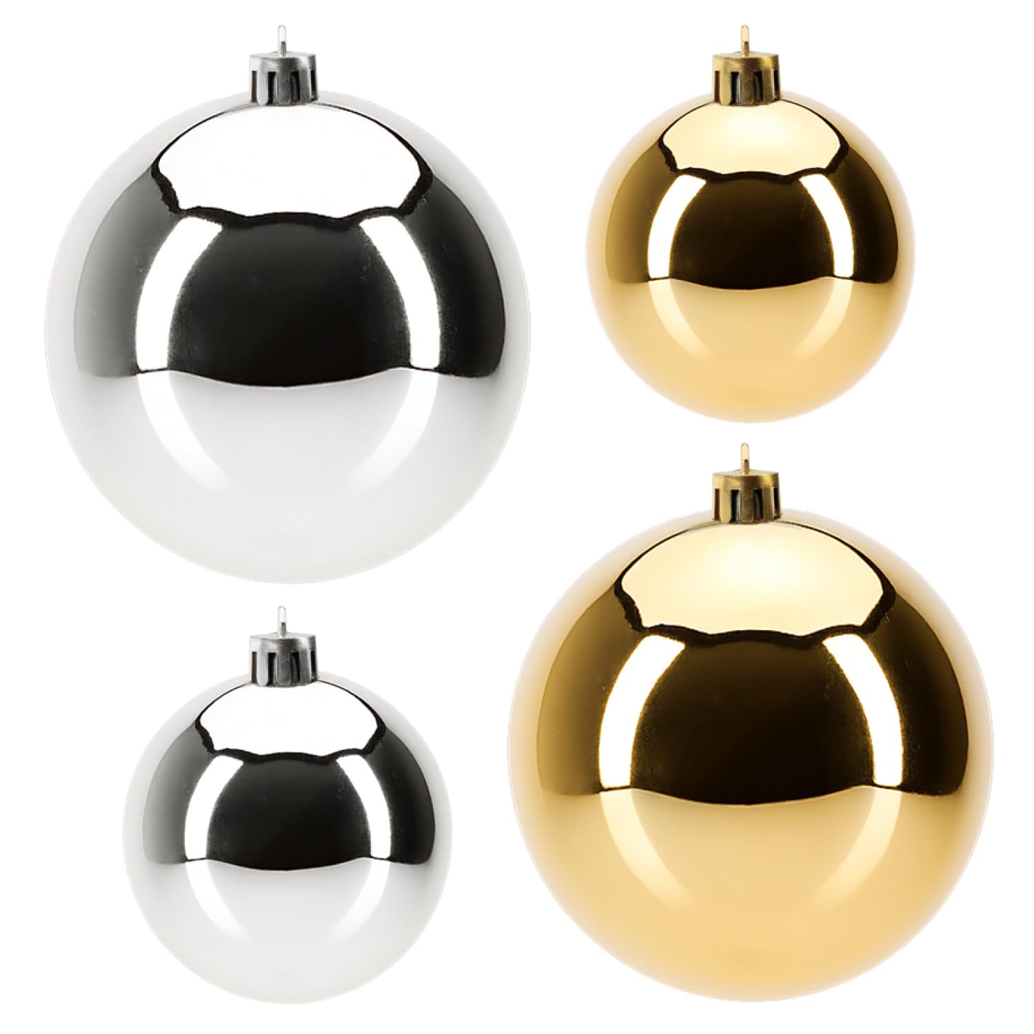 com-four® 84x Weihnachtskugeln, Christbaumkugeln bruchsicher