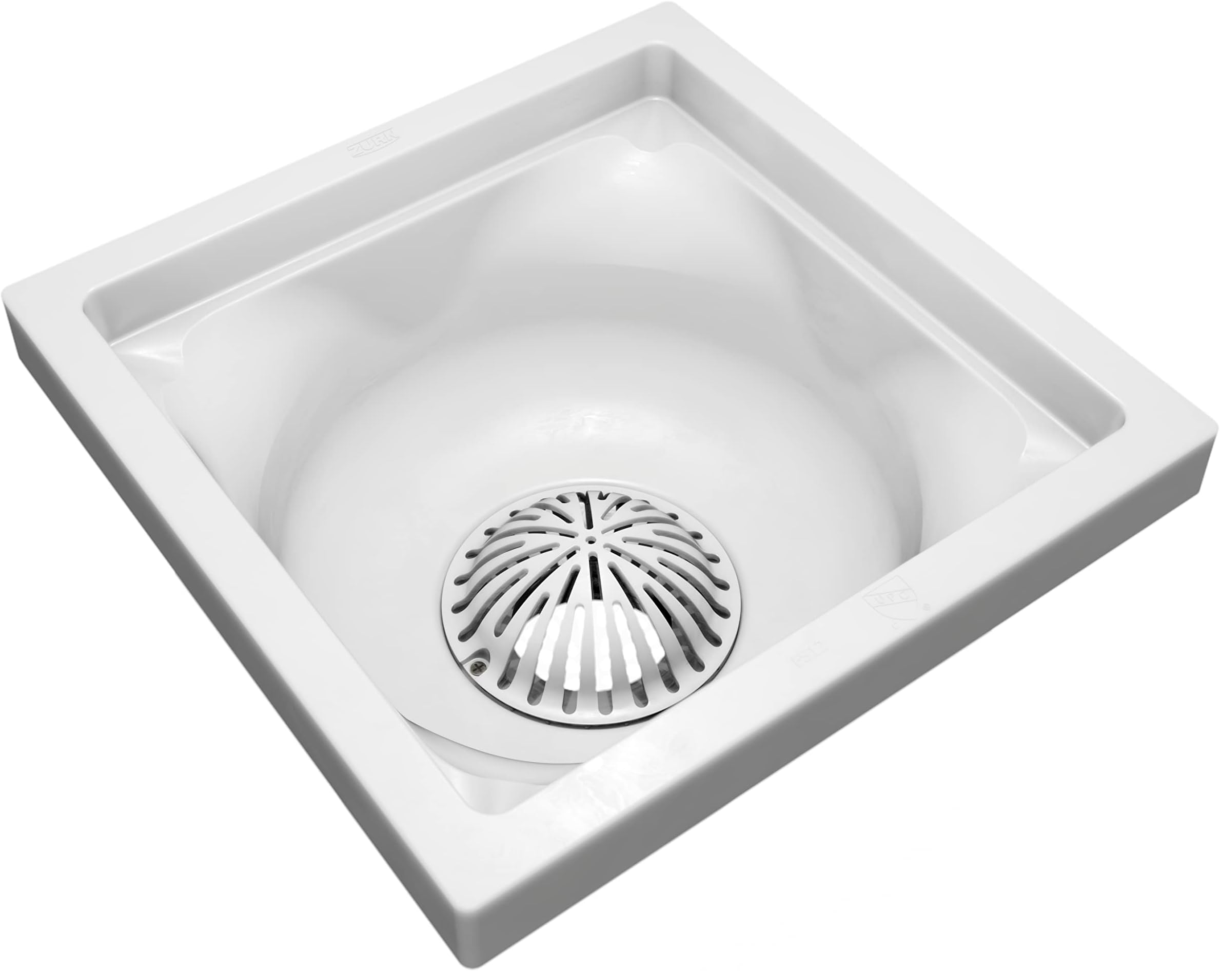 FS12-6-PV4-FS12 4" Outlet, 6" Sump Floor Sink with Dome Strainer