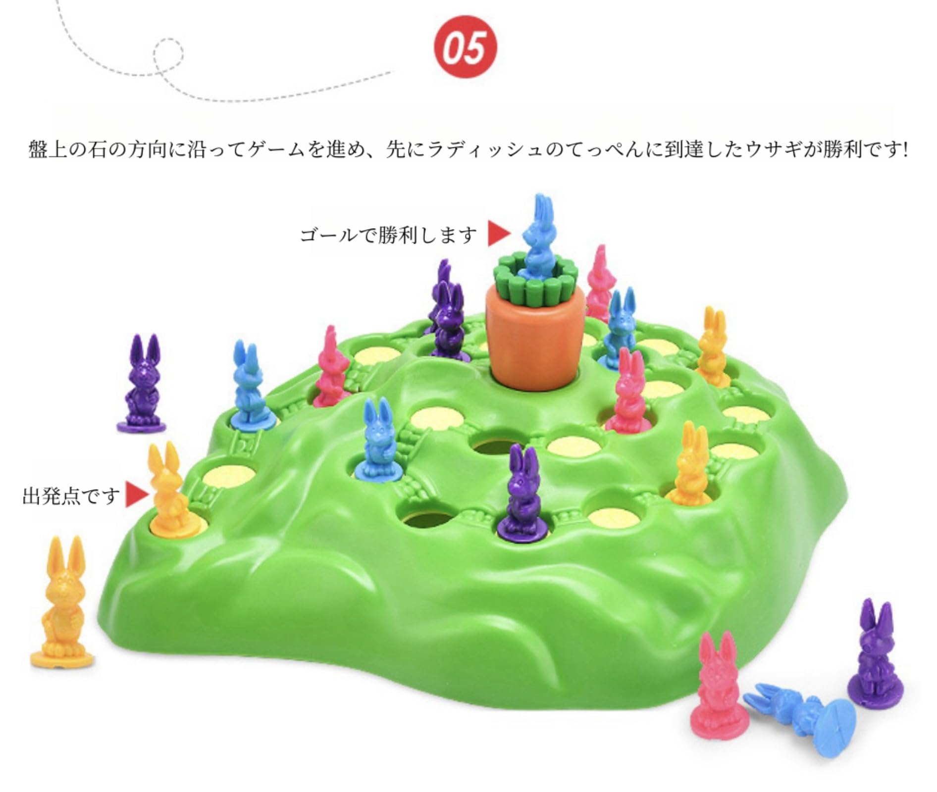 Amazon | にんじん山のうさぎレース ボードゲームファニー・バニー