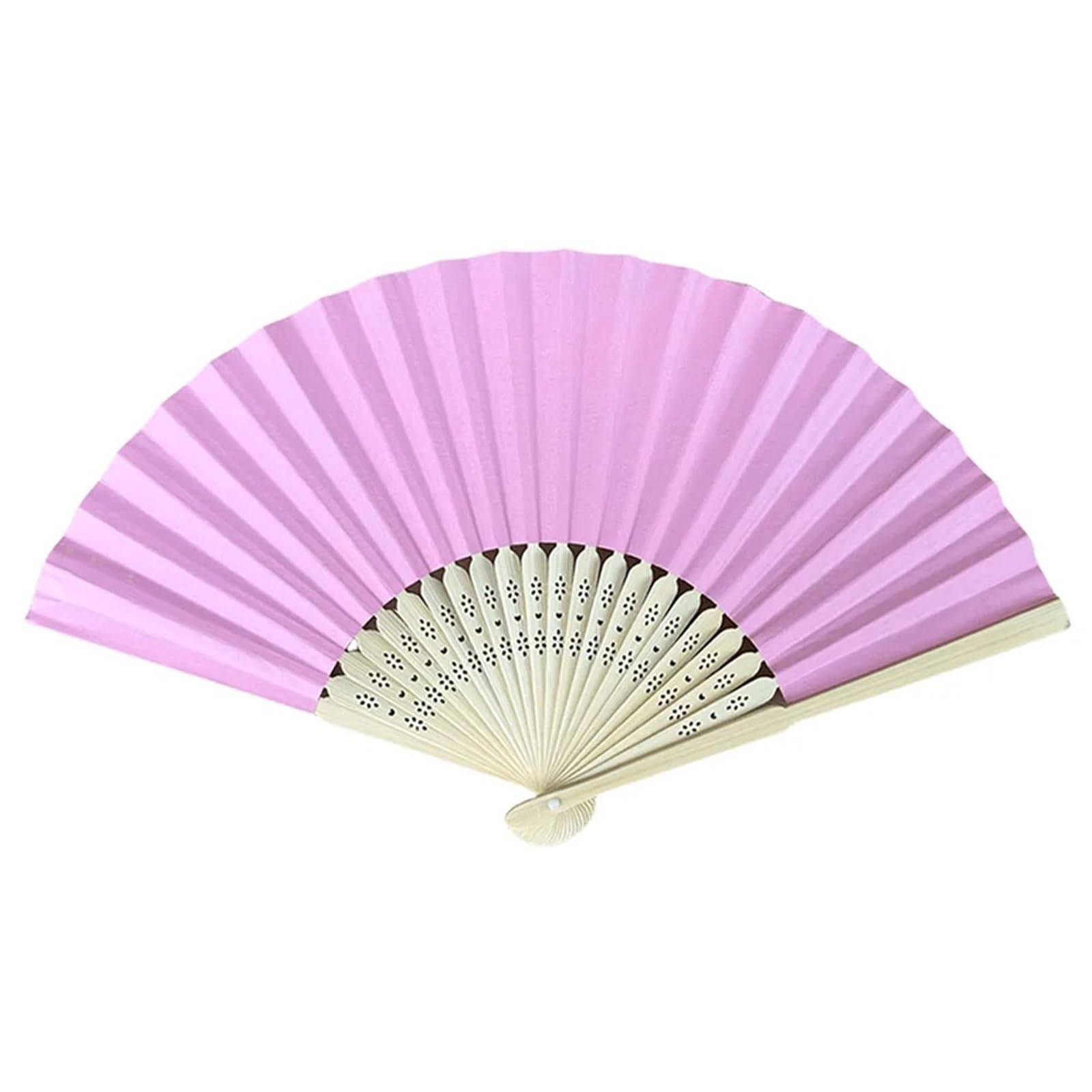 Papierfächer aus Bambus, faltbar, für Hochzeit, Tanz, Party, Gastgeschenke, Zuhause, Dekoration, Geschenk, 20 Stück, Weiß / Rosa