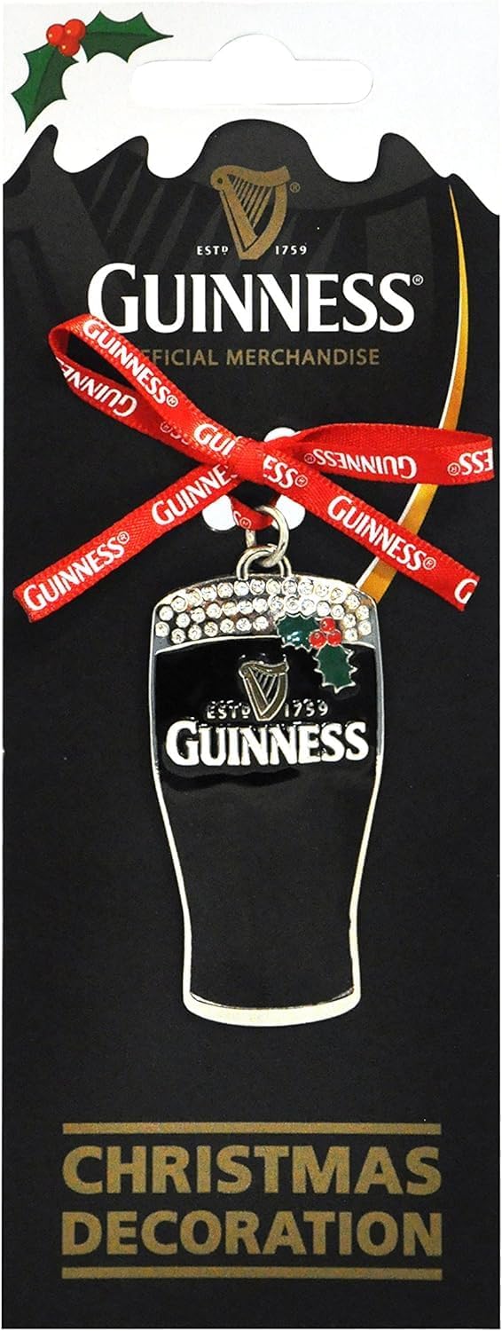 Guinness Metal Christmas Decoration - Pint