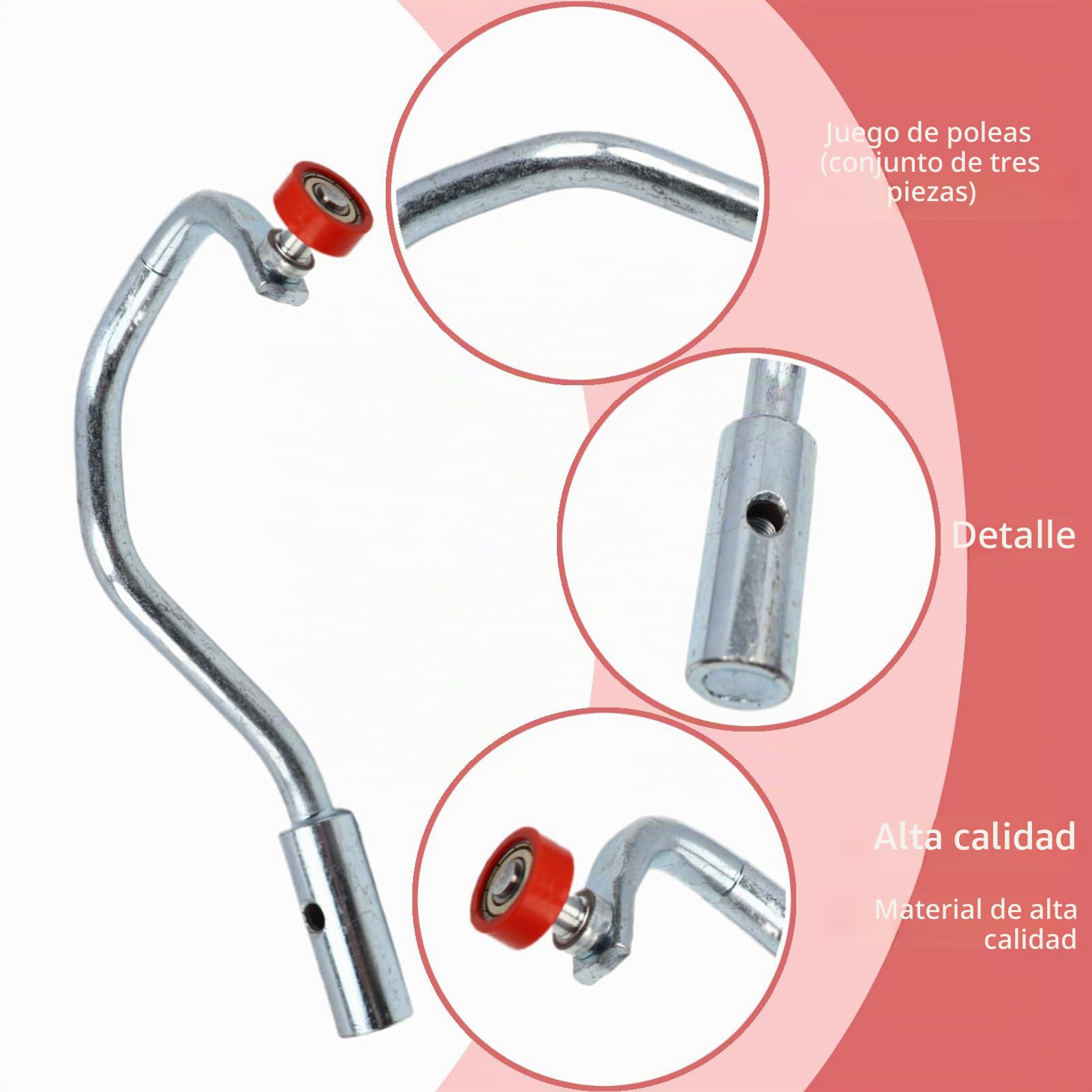Juego de ruedas de puerta lateral superior central inferior 9033S0 compatible con Fiat Ducato rodillo deslizante derecho para Jumper Boxer 1352331080 juego de poleas