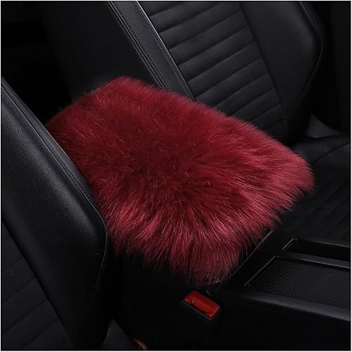 Miniatura 7 de Almohadilla de consola central para automóvil, 11.8 x 7.9 pulgadas, funda universal para SUV, camionesautomóvil, lana de oveja sintética de alta