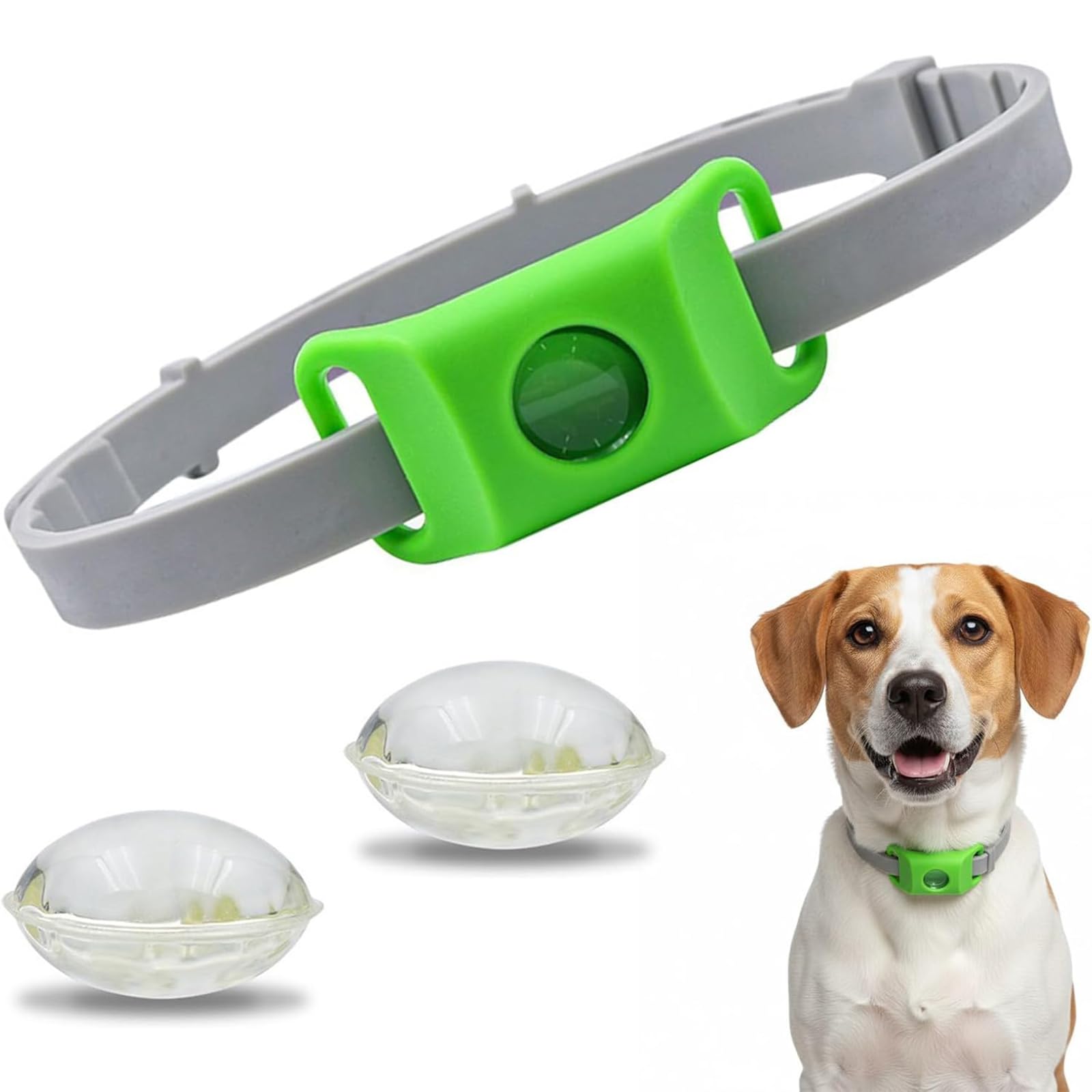 Natürliches Floh- und Zeckenhalsband für Hunde, Repellent-Hänger, 100% natürliche Inhaltsstoffe, schützt vor Flöhen und Zecken (1 PCS)