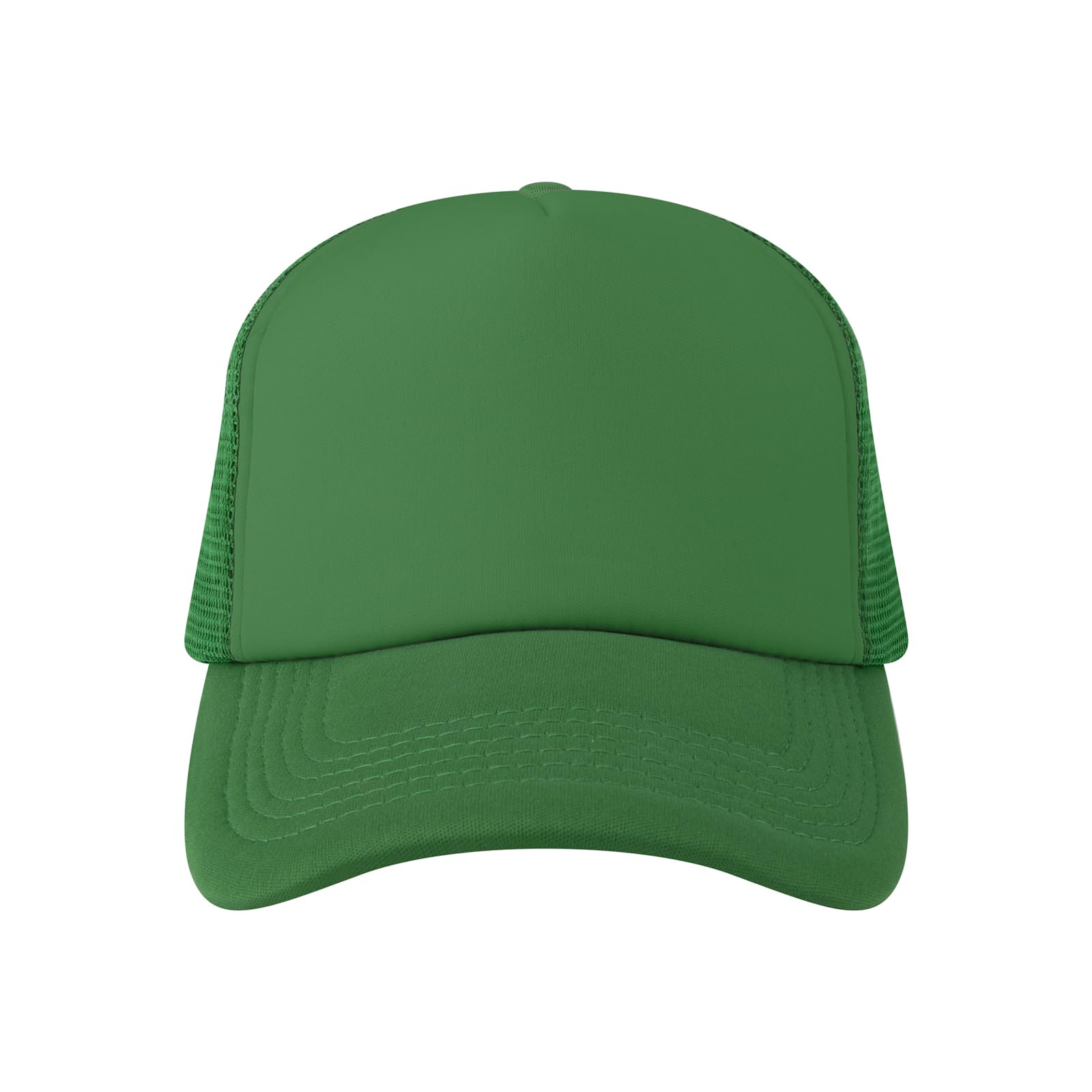 TOPTIE 5 Panel Foam Front Trucker Hat High Crown Mesh Back Snapback Cap