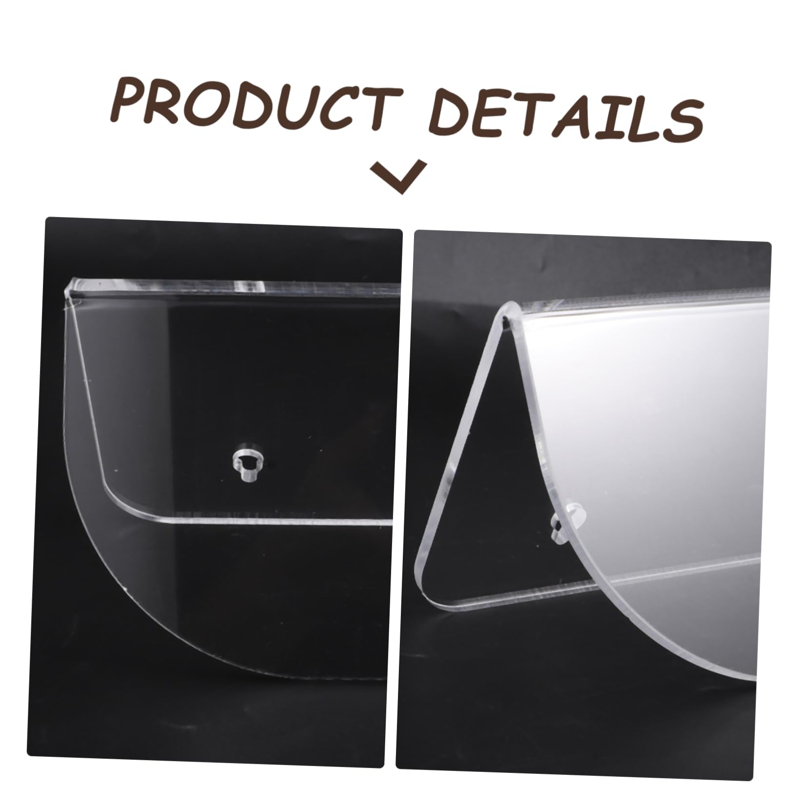 STOBAZA Acrylic Skateboard Wall Mount Rack Transparent Skateboard Display Hanger Snowboards and Kiteboards Sturdy and Easy to Install Space-saving Design