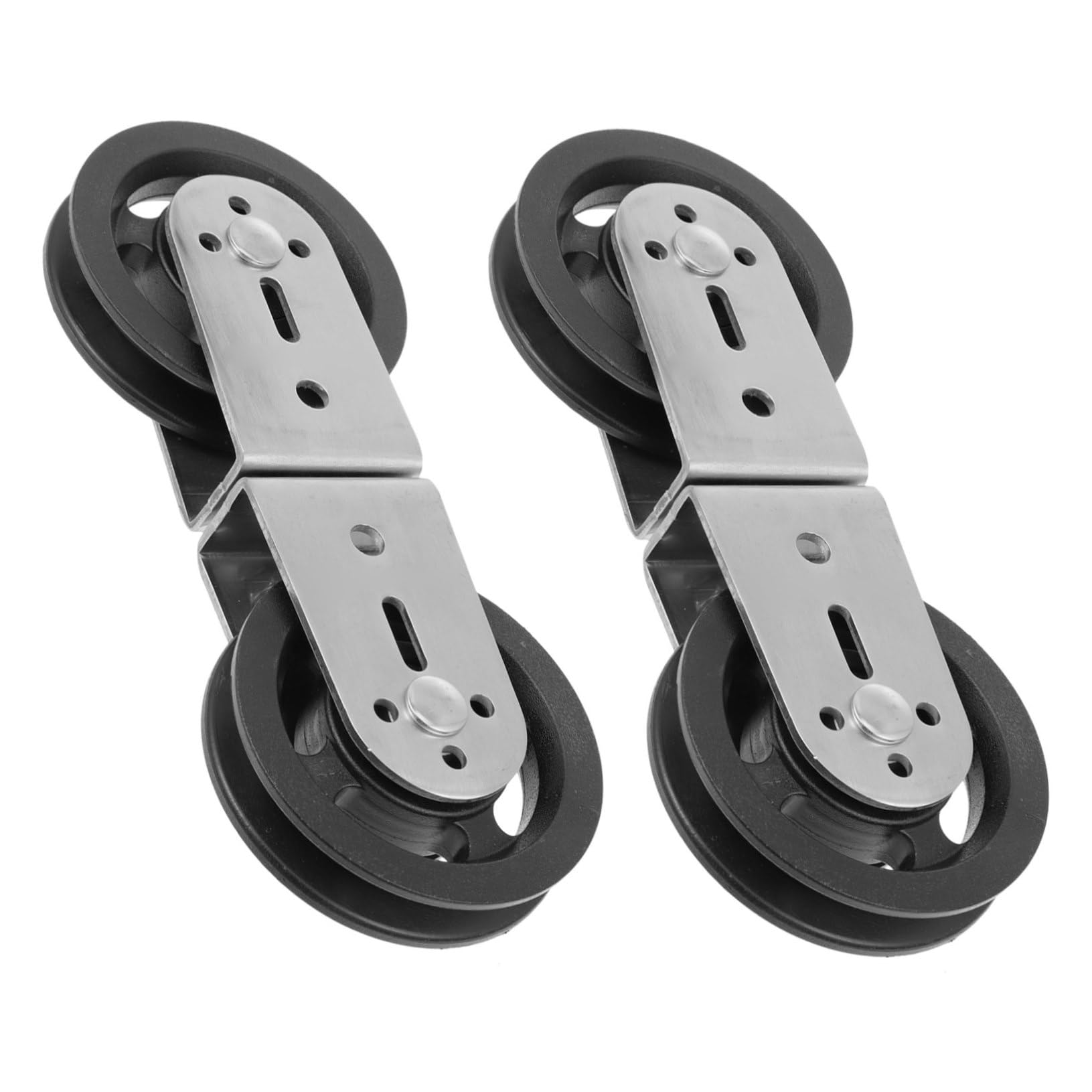 UPKOCH 2 Poleas Dobles para Equipo De Fitness Ruedas De Metal para Gimnasio Sistema De Poleas para Levantamiento De Pesas