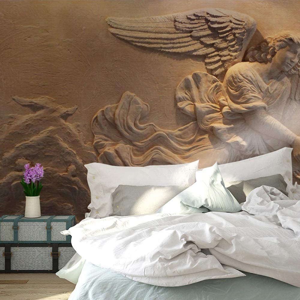 Ángel De Socorro 3D Mural Wallpaper, Papel Pintado Autoadhesivo Extraíble Decoración De Pared Para Restaurante Hoteles Sala De Estar Moderna Decoración Del Hogar Carteles De Pared Arte D 400x280 cm