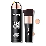 KYDA AirBrush Foundation Spray, Silky Foundation Mist Makeup, Flawless Coverage for Smooth Creamy Nude Finish, Breathable Blendable Lasting Formula-125 Nude Beige