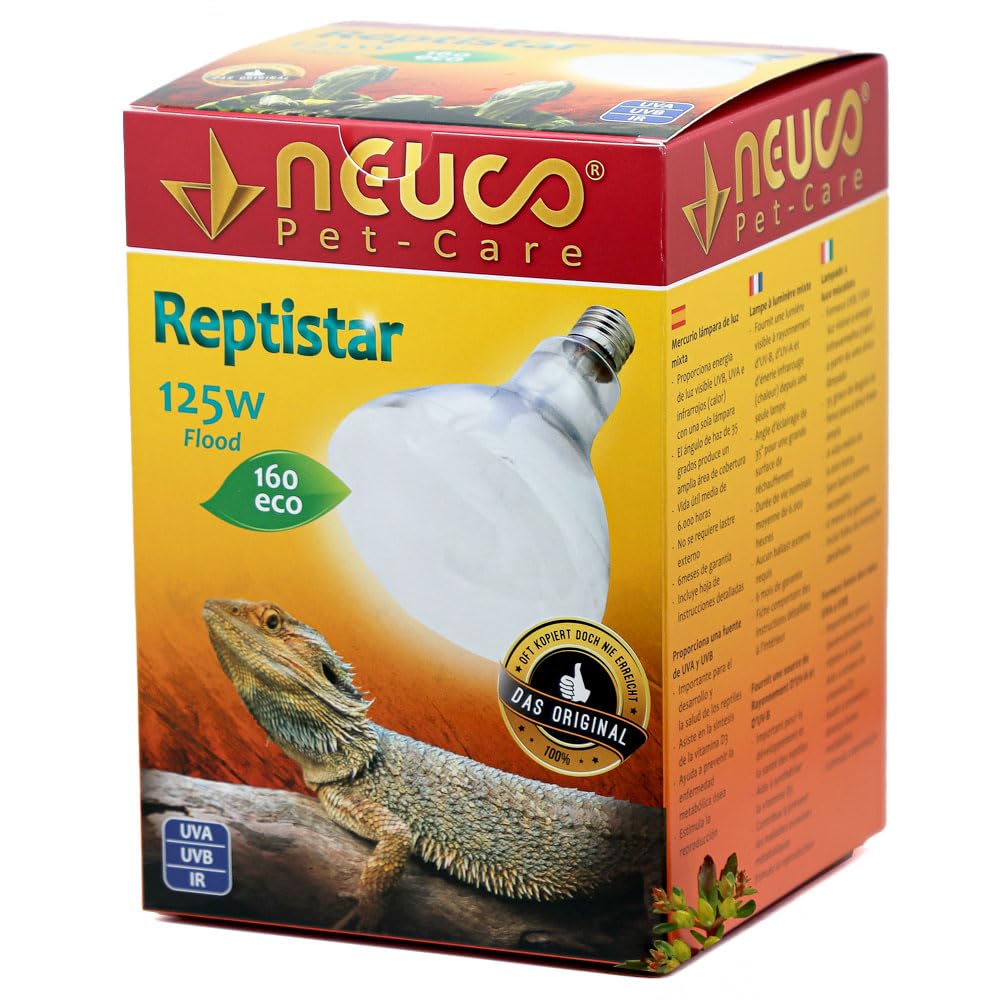 M&S Reptilien NEUCO Reptistar (UV-Lampe) 125 Watt Flood (Eco 160)