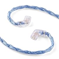 Vista 2 de Linsoul Tripowin Zonie - Cable IEM de 16 núcleos chapados en plata, cables mejorados para auriculares SPC de 1.25m para ZS10 PRO 2 AS10 PRO ZSN PRO