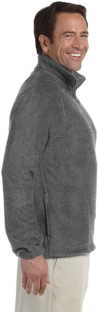Harriton Quarter-Zip Fleece Pullover - Black - S 8 oz. Quarter-Zip Fleece Pullover