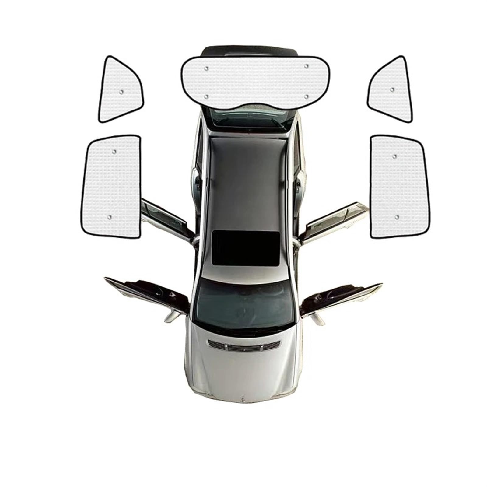 para Ford para S-MAX MK1 2006~2014 Parasol Protector Solar Parasoles Cubiertas Accesorios Cobertura Total Auto Coche Delantero(Rear sunshades)