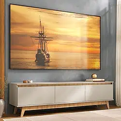 Rack para Tv até 80 Polegadas 180cm 3 Portas Retrô Multimóveis Mp1103 Off White/madeirado