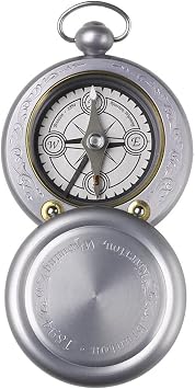 Brunton 1894 Gentlemans Vintage Pocket Compass Bespoke Collectible Navigation Tool with Milled Aluminum Body, Swivel Lid, and Lift Arm Made in USA Heirloom