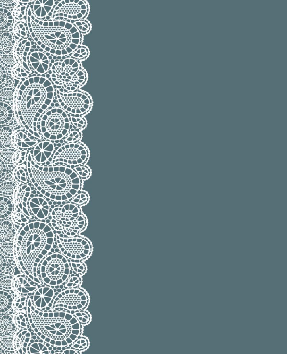 Easan Lace Trim Print Notebook - Journal