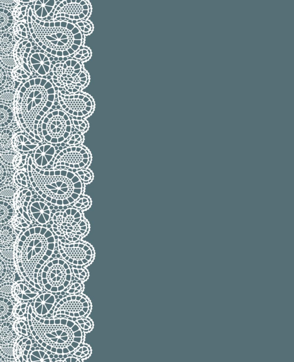 Easan Lace Trim Print Notebook - Journal