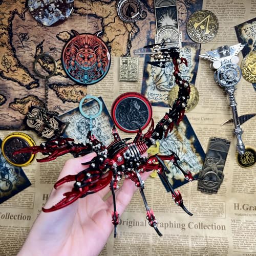 Metalkitor Scorpion 3D Metal Puzzle Kit - 454 Pcs - Red Red+black - Image 6