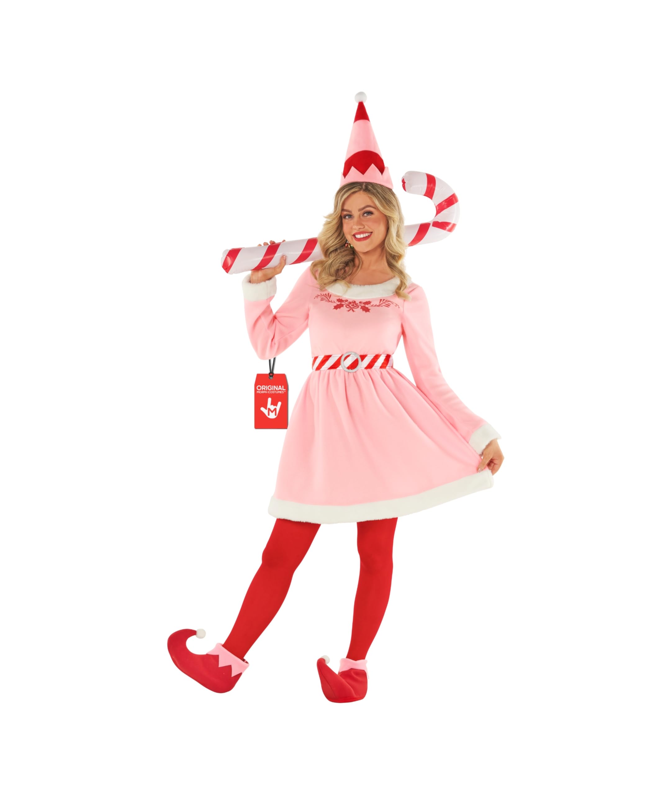 Morph Christmas Elf Dress Costume Pink Women S