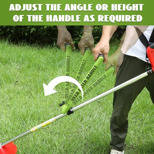 Upgraded Weed Eater Handle, Fit for STIHL/Husqvarna/Echo Trimmer Handle, Adjustable Ergonomic Grip, Anti-Vibration & Rust-Proof Design, Weed Eater Handle Extension for Lawn Care - Image 6
