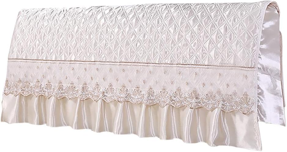 Stretchable Bed Headboard Backrest Support Wedge Pillow, Removable Cover, Beige - or for Bed Decor, Bedroom Slipcover - Fits Headboard Lengths 180cm/71-200cm