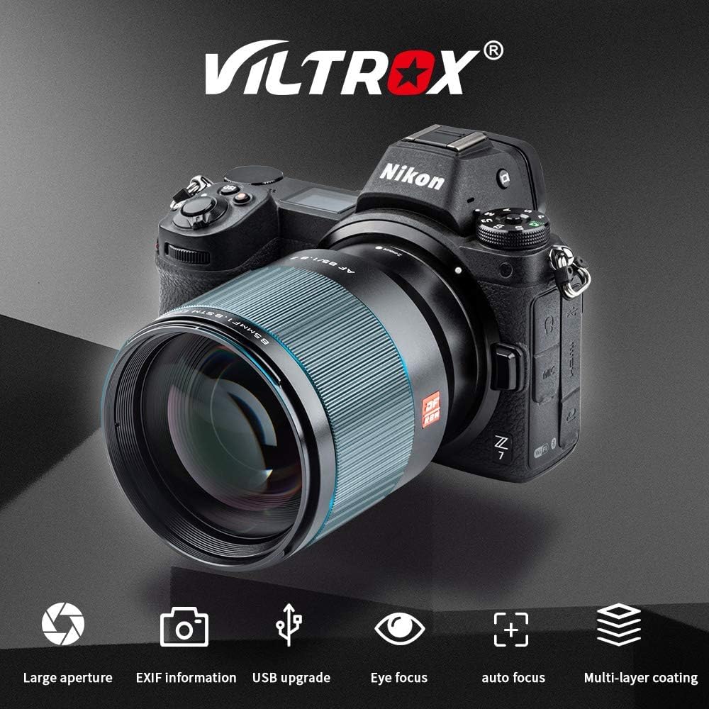VILTROX 85mm F1.8 STM Autofocus Large Aperture Full-Frame Portrait