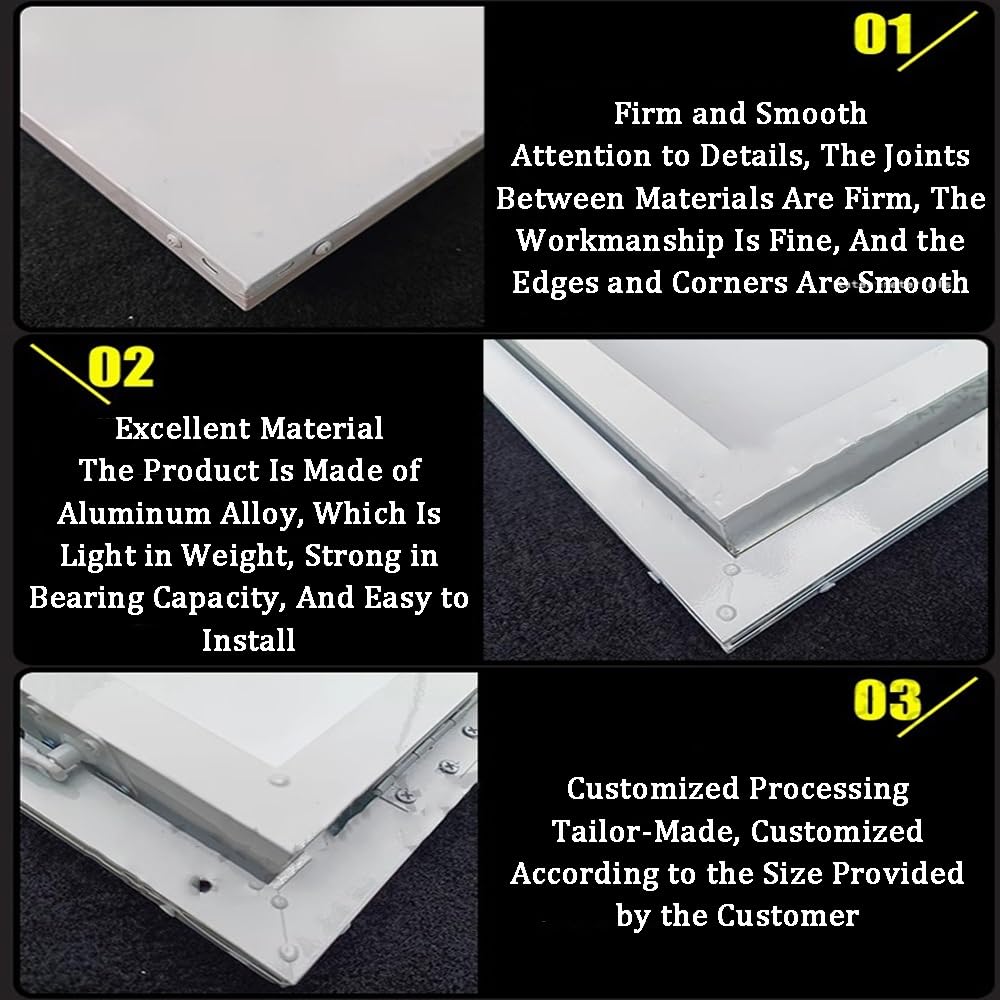 WIGING Trampilla De Acero Galvanizado para Ático Sótano Escaleras Tapa De Salida con Amortiguador De Gas, Impermeable para Ático Tapa De Trampilla para Patio(100x80x7cm)