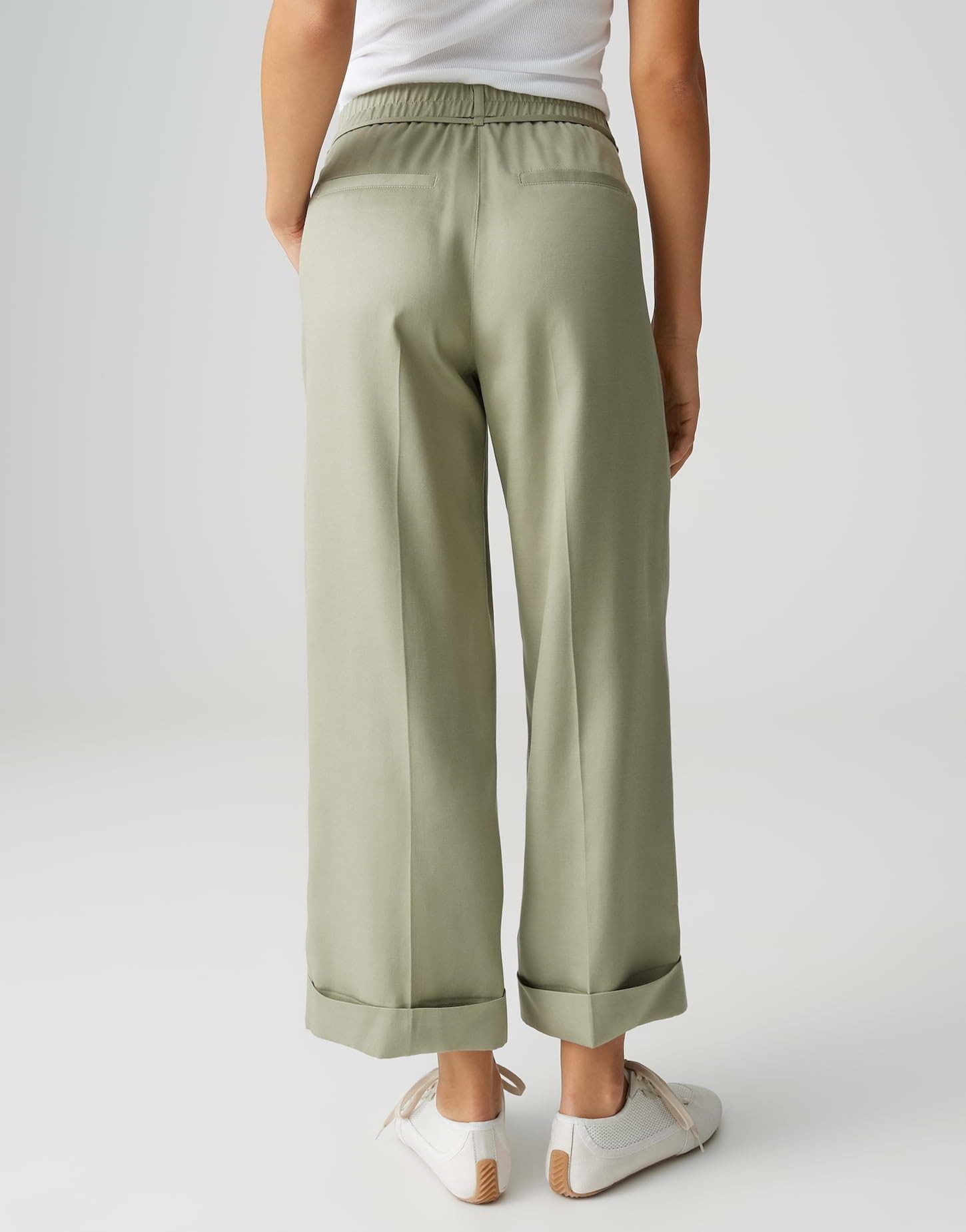 OPUS Damen City Pants | MEERI Bloom Relaxed City Pants aus Lyocell Cotton Mix