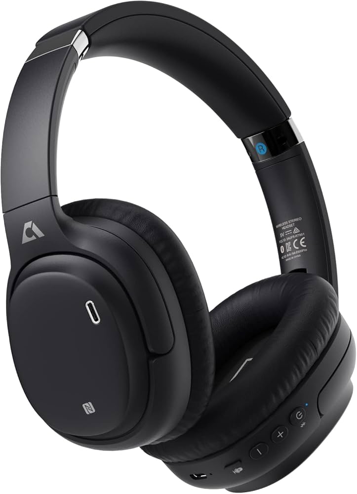 Ankbit E600 Bluetooth Headphones Over Ear, HiFi Bluetooth 5.1