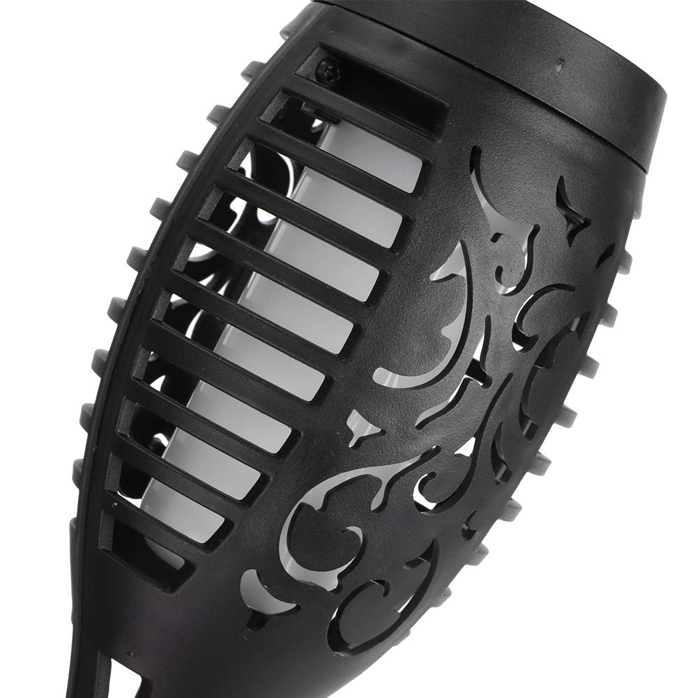 Solarlampen für Außen Garten, Solarleuchten mit Realistischer Flammeneffekt, Solar Fackeln Gartenbeleuchtung, IP65 Wasserdichte Gartenfackeln für Außen, Hinterhöfe, Rasendeko (4 Stück)