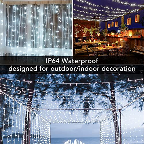 Juhefa White String Lights, 7.9X5.9Ft 144 Led Window Curtain Lights With Waterproof & Timer Function For Indoor/Outdoor/Bedroom Decor #TOP3